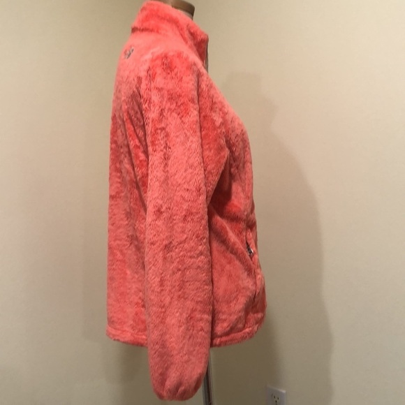 North Face Osito Plush Fleece Teddy Jacket Size Medium Orange - Picture 5 of 13